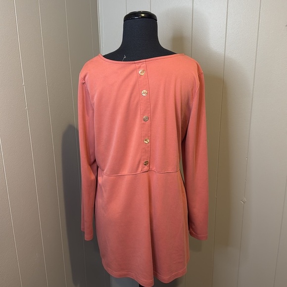 Soft Surroundings Women’s Large Long Sleeve Tunic Top Pockets Relaxed Fit - Picture 5 of 7